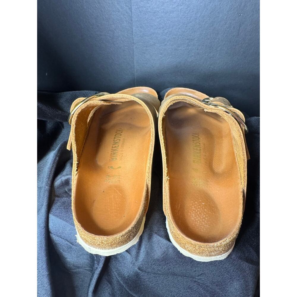 BIRKENSTOCK ARIZONA BIG BUCKLE SANDALS ANTIQUE COGNAC OILED - Picture 6 of 9